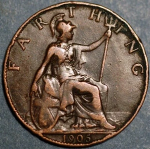 Great Britain Farthing 1905 Edward VII KM# 792 - Picture 1 of 2