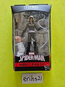 Figura de acción Marvel Legends Spider-Man Black Cat 6" pulgadas BAF Kingpin TOTALMENTE NUEVA - Imagen 1 de 8
