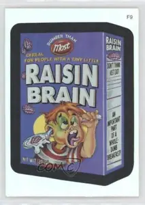 2006 Topps Wacky Packages All New Series 3 Foil Stickers Raisin Brain #F9 0ms5 - Picture 1 of 3