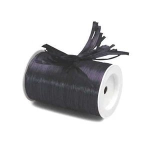 Navy Raffia | Navy Blue Raffia Ribbon - Matte - 1/4in. x 100 Yds (pm4434872) - Picture 1 of 1