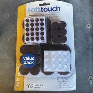 Paquete de 162 almohadillas de fieltro redondas surtidas SoftTouch - Imagen 1 de 5