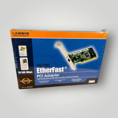 Linksys 10/100 LAN Card Etherfast PCI Adapter LNE100TX New Sealed - Image 1 of 4