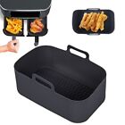 Tray Air Fryer Liners BBQ Plate Silicone Pot Heating Baking Pan For NINJA