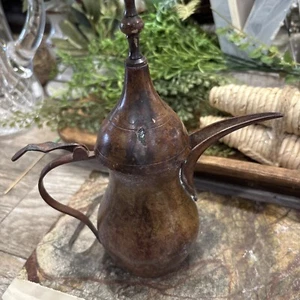 Antique Islamic Middle Eastern Copper, Bedouin Coffee Pot Made In India - Picture 1 of 3