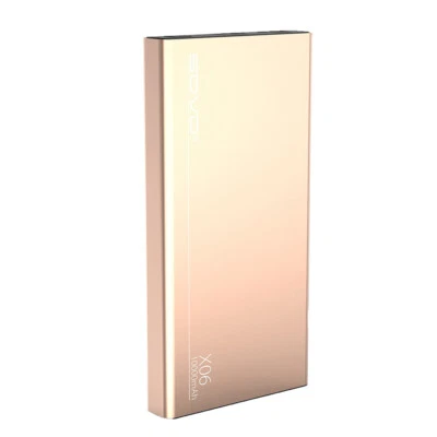 Banco de alimentación de metal ultra delgado de carga rápida de 10000 mAh cargador portátil para teléfono celular Foto 1 de 4