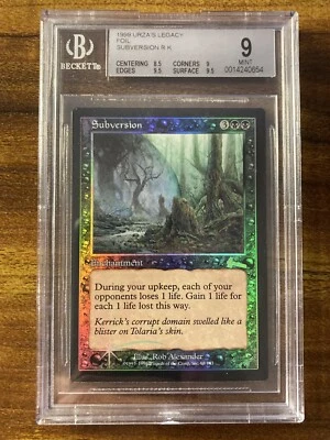 MTG✨SUBVERSION FOIL✨Urza's Legacy BGS 9 MINT RARE 1999 Alexander Art Low POP ! - Image 1 of 2