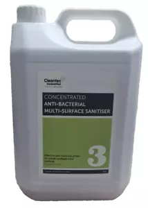 Cleantec Antibacterial Multi-Surface Sanitiser - case of 2x5ltr (10 Litres) - Picture 1 of 2