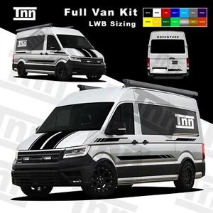Stickers For Volkswagen VW Crafter LWB Camper Side Stripes Vinyl Decals Graphics - Picture 1 of 8