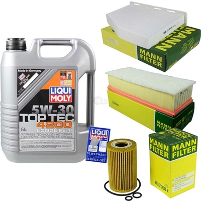 INSPEKTIONSKIT FILTER LIQUI MOLY ÖL 5L 5W-30 für VW Passat Alltrack 365 2.0 TDI - Bild 1 von 4