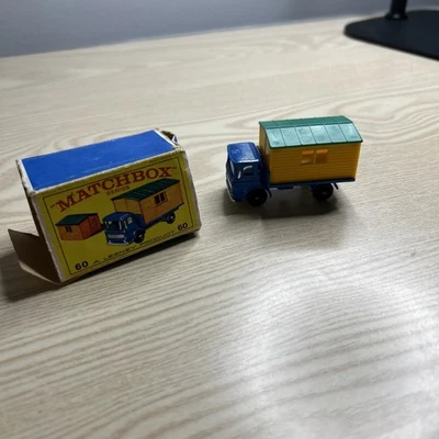 Vintage Matchbox Lesney no 60 Truck with Site Office with Original Box - Image 1 of 4