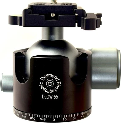 DESMOND LH-55 55mm Low Profile Ball Head Arca Compatible w Independent Pan Lock - Image 1 of 4