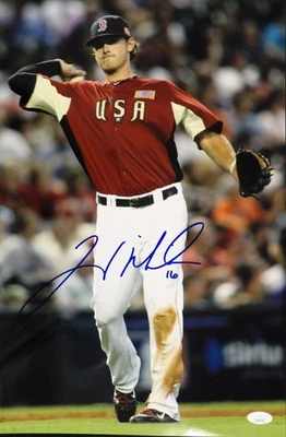 Will Middlebrooks Boston Red Sox Signed 12x18 Glossy Photo JSA Authenticated - Image 1 of 2