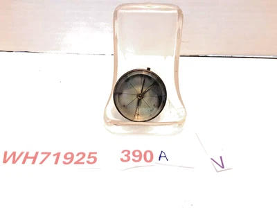 Antiga bússola de bolso francesa estojo de latão vidro chanfrado feito na França - Imagem 1 de 4