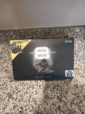 GoPro HERO 8 Black 4K Action Camera Bundle - 2 BATTERY, Handler, Case, & SD Card - Image 1 of 2