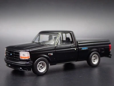 1994 94 Ford Svt F150 Fulmine Pick-Up Camion Nero 1:64 Scala Modellino Auto - Immagine 1 di 4