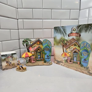 JIMMY BUFFETT DEPT 56 MARGARITAVILLE FLIP FLOP REPAIR SHOP BOX + FIGURE - Picture 1 of 24