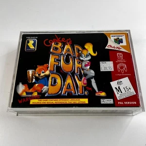 Conker's Bad Fur Day (Nintendo 64, 2001 PAL) completo con manual en caja original en muy buena condición - Imagen 1 de 13