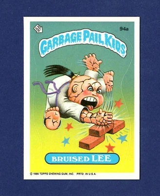 1986 Topps Garbage Pail Kids Sticker #94a BRUISED LEE 💥 NM-MT or BETTER💥 - Image 1 of 2