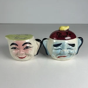 JAPAN I'm In the Pink & I'm So Blue Asian double faced salt & pepper Vintage - Picture 1 of 8