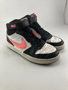 Nike Court Borough Mid 2 Basketballschuhe weiß/schwarz/pink CD7782-005 Jugend 2 Jahre - Bild 1 von 10