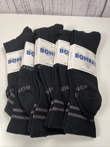 Calcetines Bombas 5 Pares Largos Negros XL Extra Grandes Nuevos - Imagen 1 de 3