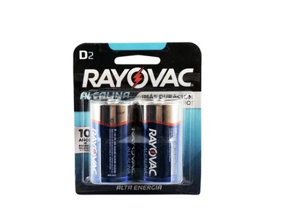 Rayovac High Energy D Batteries (2 Pack), Alkaline D Cell Batteries - Image 1 of 3