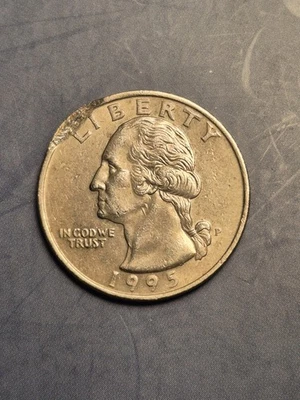 1995 p RARE quarter error - Image 1 of 2