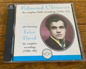 Edmond Clement: The Complete Pathe Recordings 1916-1925 (2 CD Set) Leon David - Picture 1 of 5