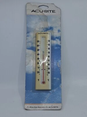 AcuRiite 16” White Plastic Thermometer INDOOR/OUTDOOR - Brand New - Image 1 of 2
