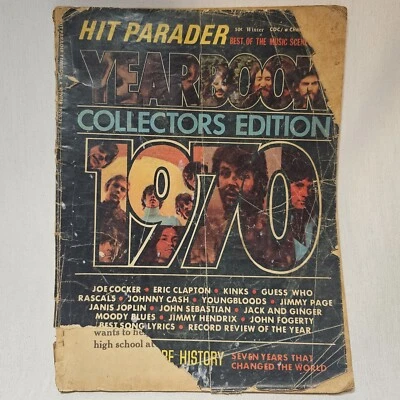HIT PARADER YEARBOOK 1970 Janis Joplin, Led Zeppelin, Beatles, Jimi Hendrix + - Image 1 of 4