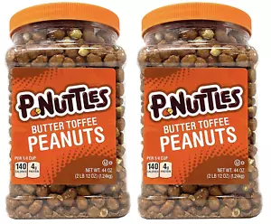 Butter Toffee Peanuts 44 Ounce Jar (Pack of 2) Made in the USA, Kosher, Peanuts - Picture 1 of 5