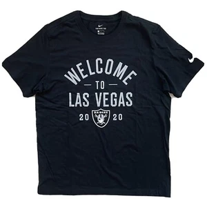 Las Vegas Raiders Nike Welcome To Inaugural Season Local Black T-Shirt Large - Picture 1 of 3