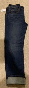 ***NWT BOY'S GAP WINTER FLEECE LINED JEANS PANTS Size 4 ADJUSTABLE WAIST - Picture 1 of 6