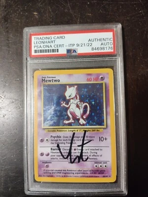Autógrafo PSA Leonhart Mewtwo único en su clase  Foto 1 de 4