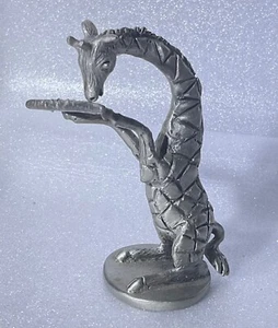 Statuina musica miniatura mascotte animale Hudson peltro giraffa flauto banda da marcia - Foto 1 di 6