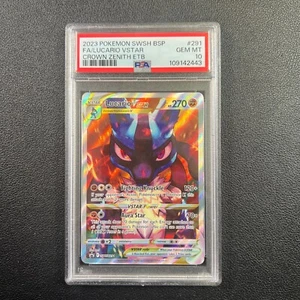 PSA 10 Lucario VStar #291 Promo SWSH Crown Zenith - Picture 1 of 2