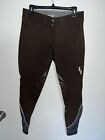 Struck Skinny Crop Equestrian Breeches, Horse Rising Pants. Brown Size 29