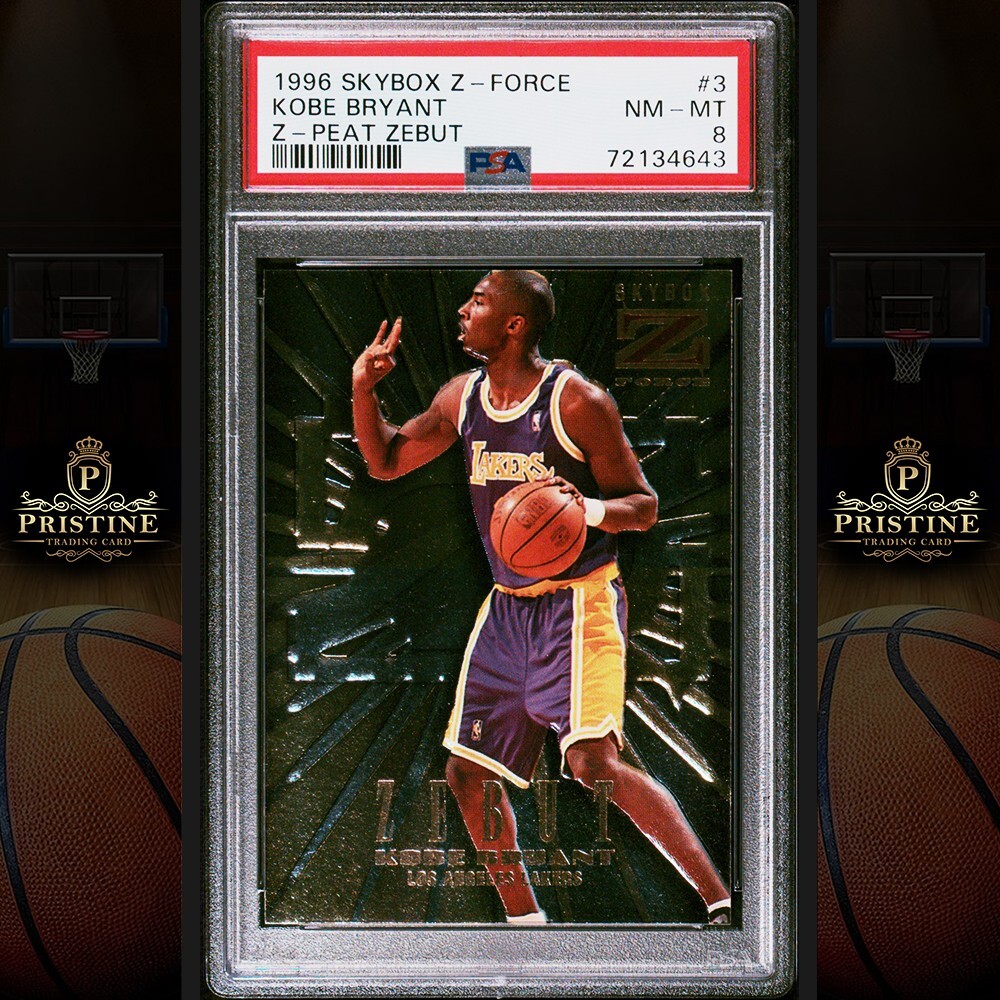 Kobe Bryant 1996 SkyBox Z-Force #3 Z-Peat Zebut Price Guide