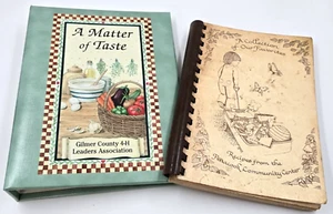 Lot of 2 Community Cookbooks 1984 & 2009 Country Cooking Recipes Handed Down - Imagen 1 de 13