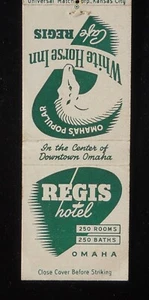1950s Regis Hotel Omaha's Popular White Horse Inn Cafe Regis Downtown Omaha NE - Picture 1 of 2