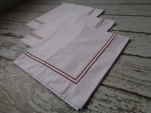 ABRAZO Juego de 3 Hotel Sateen Euro Shams Blanco con Borde Óxido Canela Cobre - Imagen 1 de 5