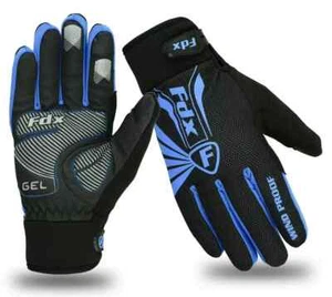 FDX Cycling Gloves Winter Cold Weather Windproof Full Finger Touch Screen Gloves - Picture 1 of 7