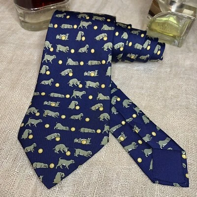 Cravatta di seta vintage HERMÈS Paris 7379 PA Tie CORBATA soft seta silk France - Imagen 1 de 4