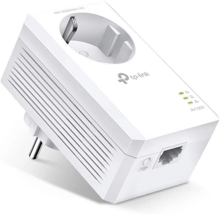 TP-Link TL-PA7017P Powerline Extender AV1000 con Presa Passante Schuko, 1 Porta - Immagine 1 di 1
