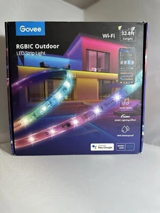 Govee RGBIC Smart LED 32.8FT Outdoor Strip Lights W/ Bluetooth App Control - Picture 1 of 3