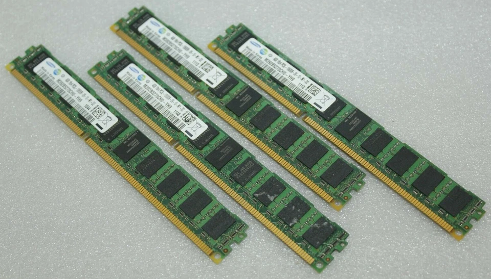 Samsung 16GB ( 4X4GB ) 1Rx4 PC3L-10600R ECC Server Memory Ram M392B5270CH0-YH9 - Image 1 of 1