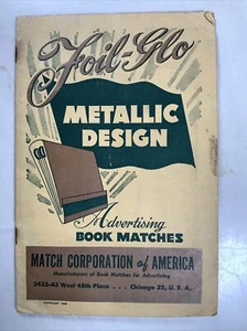 Vintage Match Corp Of America, Advertising Sample Book, Foil-Glo 1948 #RD - Picture 1 of 7
