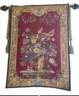 Tapiz Francés Colgante de Pared D’ Halluin 100 x 72 cm “Vaux In November” Alfombra Decoración Foto 1 de 4