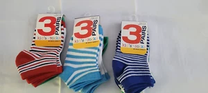 Kid's SOCKS Lot 9 Pair New NWT Size 4-6 Child by Max Grey Low Ankle Ass't Colors - Picture 1 of 9