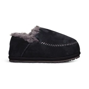 UGG ANDERS BLACK SUEDE SHEARLING LINED COZY MEN'S SHOES SIZE US 11/UK 10 NEW - Picture 1 of 5